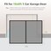 PICK FOR Garage Screen Doors for 1 Car Garage 10x8Ft Magnetic Closure Heavy Duty Weighted Bottom Screen Self Sealing Fiberglass Mesh Anti Annoying Animals Retractable Net Easy Install PassThroughBlack