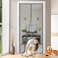 Sunmoxia Magnetic Door Screen Durable Reinforced AntiTear Mesh SelfClosing Curtain Heavy Duty Screen Door with Full Frame Hook Loop Fit Door Size 36 x 82 Inch Silver
