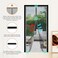 Sunmoxia Magnetic Door Screen Durable Reinforced AntiTear Mesh SelfClosing Curtain Heavy Duty Screen Door with Full Frame Hook Loop Fit Door Size 36 x 82 Inch Silver