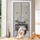 Sunmoxia Magnetic Door Screen Durable Reinforced AntiTear Mesh SelfClosing Curtain Heavy Duty Screen Door with Full Frame Hook Loop Fit Door Size 36 x 82 Inch Silver