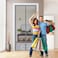 Sunmoxia Magnetic Door Screen Durable Reinforced AntiTear Mesh SelfClosing Curtain Heavy Duty Screen Door with Full Frame Hook Loop Fit Door Size 38 x 82 Inch Silver