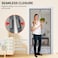 Sunmoxia Magnetic Door Screen Durable Reinforced AntiTear Mesh SelfClosing Curtain Heavy Duty Screen Door with Full Frame Hook Loop Fit Door Size 38 x 82 Inch Silver