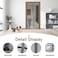 Sunmoxia Magnetic Door Screen Durable Reinforced AntiTear Mesh SelfClosing Curtain Heavy Duty Screen Door with Full Frame Hook Loop Fit Door Size 38 x 82 Inch Silver