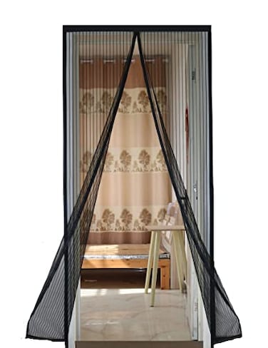 SHENGXIA MAGNETIC Magnetic Door Screen Mesh with Insect and Mosquito Net Protection for Doors 18 Magnets Size 3937x8268 100x210cm