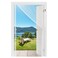 MAGZO Magnetic Screen Door Fits 36 x 82 DoorMesh Size 38 x 83 Left Right Side Opening ScratchProof Polyester PetKids Friendly Keep Annoying Creatures Out with Keep Open Straps White