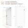 MAGZO Magnetic Screen Door Fits 36 x 82 DoorMesh Size 38 x 83 Left Right Side Opening ScratchProof Polyester PetKids Friendly Keep Annoying Creatures Out with Keep Open Straps White