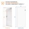 MAGZO Magnetic Screen Door Fits 36 x 82 DoorMesh Size 38 x 83 Left Right Side Opening ScratchProof Polyester PetKids Friendly Keep Annoying Creatures Out with Keep Open Straps White