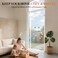 MAGZO Magnetic Screen Door Fits 36 x 82 DoorMesh Size 38 x 83 Left Right Side Opening ScratchProof Polyester PetKids Friendly Keep Annoying Creatures Out with Keep Open Straps White