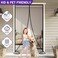 PIGETALE Magnetic Screen Door Magnetic Closure Fits 38x82 Doors Reinforced Hands Free Mesh Partition Net Self Sealing Heavy Duty Curtain Keeps Bugs Out Frame Hook Loop Pet and Kid Friendly