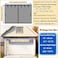 YoFuZiHu Premium Garage Door Screen for 1 Car Garage 12x7ft Durable Heavy Duty Fiberglass Screen Mesh with Hook Loop Tapes Strips Doors Screen with Powerful Magnets Easy Assembly Black 12x7ft