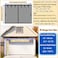 YoFuZiHu Premium Garage Door Screen for 1 Car Garage 12x7ft Durable Heavy Duty Fiberglass Screen Mesh with Hook Loop Tapes Strips Doors Screen with Powerful Magnets Easy Assembly Black 12x7ft