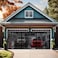 YoFuZiHu Premium Garage Door Screen for 2 Car High Garage 16x9ft Heavy Duty Durable Fiberglass Screen Mesh Hook Loop Tapes Strips Doors Screen with Powerful Magnets Easy to Install 16x9 Black