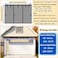 YoFuZiHu Premium Garage Door Screen for 2 Car High Garage 16x9ft Heavy Duty Durable Fiberglass Screen Mesh Hook Loop Tapes Strips Doors Screen with Powerful Magnets Easy to Install 16x9 Black