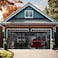 YoFuZiHu Premium Garage Door Screen for 2 Car High Garage 16x9ft Heavy Duty Durable Fiberglass Screen Mesh Hook Loop Tapes Strips Doors Screen with Powerful Magnets Easy to Install 16x9 Black