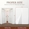 yotache Yotache Door Net Screen with Magnet Fit Doors 48x82 to 48x83 Screen Size 50x84 Patio French Doors Net Heavy Duty Mesh Pets and Kids Friendly White