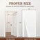 yotache Yotache White Reversible Left Right Side Opening Tall Magnetic Screen Door Fits Door Size 36 x 98 Strengthened Polyester Mesh Actual Screen Size 38 x 99