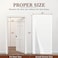 yotache Yotache White Reversible Left Right Side Opening Tall Magnetic Screen Door Fits Door Size 36 x 98 Strengthened Polyester Mesh Actual Screen Size 38 x 99