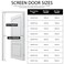 YRH Magnetic Fly Screen Door with Stay Open Buckles Heavy Duty SelfSealing MeshPowerful MagnetsFull Frame Magic Tape Fit for Door Size36x82 InchScreen Itself Size38x83 Inch White