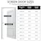 YRH Magnetic Fly Screen Door with Stay Open Buckles Heavy Duty SelfSealing MeshPowerful MagnetsFull Frame Magic Tape Fit for Door Size36x82 InchScreen Itself Size38x83 Inch White