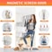 YRH Magnetic Fly Screen Door with Stay Open Buckles Heavy Duty SelfSealing MeshPowerful MagnetsFull Frame Magic Tape Fit for Door Size36x82 InchScreen Itself Size38x83 Inch White