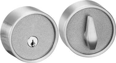 Berlin Modisch Zero Gravity Urban Series Single Cylinder Deadbolt Lock for Front Door Entrance Modern High Security Heavy Duty Satin Nickel Finish
