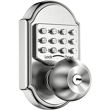 Bravex Keyless Entry Keypad Deadbolt Door Lock 304 Stainless Steel Sabbath Lock 100 Mechanical Shabbos Lock No Risk of Low Power