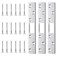 Kscjdg Deadbolt Armor 6 Inch Extended Strike Plate for Heavy Duty Residential Door 3 Pack Silver