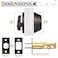 Probrico Keyed Alike Single Cylinder Deadbolts Oil Rubbed BronzeCombo Packs One Side Keyed Deadbolts 3 Keys Interior Exterior Door Lock for Entrance Lock and Front Gate 3 Pack
