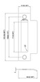 QCAA Stainless Steel Extended Replacement Lock Strike 478 for Deadbolt Black 2 Pack Made in Taiwan
