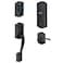 SCHLAGE ZWave Connect Camelot Touchscreen Deadbolt with BuiltIn Alarm Works with Amazon Alexa via Wink Aged Bronze FE469NX ACC 716 CAM LH
