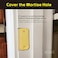 Siwil Brass Door Filler Plate 1 x 214 with Round Corner Door Edge Hole Cover Plate 2 Pack