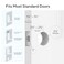 ULTRALOQ Latch 5 Smart Lock Worlds First WiFi Smart Lever Lock AutoLock Touchscreen Digital Keypad Fingerprint Door Handle for Home Front Door Rental Office App Remote Control Black