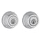 Kwikset Gatelatch Deadbolt Lock Satin Chrome Round Keyed on Exterior and Interior Front Entry Door Pick Resistant SmartKey Rekey Security Double Cylinder Dead Bolt