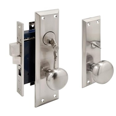 Segal SE 27600 Entry Door Mortise Lockset 212 In Backset Single Cylinder Satin Finish Single Pack