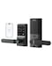 eufy Security Smart Lock C33 Keypad Door Lock with Handle Fingerprint Door Knob Keyless Entry Door Lock for Front Door and Bedrooms Electronic Deadbolt WiFi App Control IP53 Waterproof Black