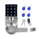 Colosus Electronic Keyless Door Lock Keyless Entry with Touchscreen Key Fobs Remote Control Keys for Home Office or Commercial Silver NDL319