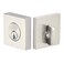 Emtek Hardware Deadbolt Single Cylinder Square Solid Brass Modern Style CKeyway Model 8469 Color Satin Nickel US15