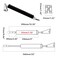 AUXBC Adjustable Pneumatic Door Closer Kit Heavy Duty Storm Door Closer with Hold Open Feature for Medium and Lightweight Screen Doors Black