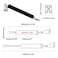 AUXBC Adjustable Pneumatic Door Closer Kit Heavy Duty Storm Door Closer with Hold Open Feature for Medium and Lightweight Screen Doors Black