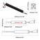 AUXBC Adjustable Pneumatic Door Closer Kit Heavy Duty Storm Door Closer with Hold Open Feature for Medium and Lightweight Screen Doors Brown