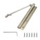 Geesatis 1Pcs Safety Spring Door Closer Stainless Steel Adjustable Automatic Door CloserRight or Left Wing DoorCyan
