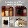 SHIMIDO Upgraded Retractable Automatic Door Closer ToolFree Installation Powerful 35lb Pull Shuts Doors Completely Compact Universal Fit for Screen Sliding Almost All Doors Black
