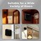 SHIMIDO Upgraded Retractable Automatic Door Closer ToolFree Installation Powerful 35lb Pull Shuts Doors Completely Compact Universal Fit for Screen Sliding Almost All Doors Black