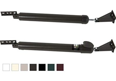 Greenstar Touch n Hold Smooth Dual Door Closer System Bronze HeavyDuty TouchButton Hold Open Feature Smooth Closing Motion Storm Security Door MediumHeavy Weight New DoorReplace Old Unit