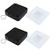 Unlorspy 2Pcs Automatic Sliding Door Closer Punch Free Door Closer Automatic Door Closer Steel Drawstring for BedroomBathroomOffice 800g Tension Black