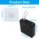 Unlorspy 2Pcs Automatic Sliding Door Closer Punch Free Door Closer Automatic Door Closer Steel Drawstring for BedroomBathroomOffice 800g Tension Black