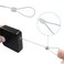 Unlorspy 2Pcs Automatic Sliding Door Closer Punch Free Door Closer Automatic Door Closer Steel Drawstring for BedroomBathroomOffice 800g Tension Black