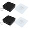 Unlorspy 2Pcs Automatic Sliding Door Closer Punch Free Door Closer Automatic Door Closer Steel Drawstring for BedroomBathroomOffice 800g Tension Black