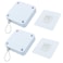 Unlorspy 2Pcs Automatic Sliding Door Closer Punch Free Door Closer Automatic Door Closer Steel Drawstring for BedroomBathroomOffice 800g Tension White