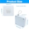Unlorspy 2Pcs Automatic Sliding Door Closer Punch Free Door Closer Automatic Door Closer Steel Drawstring for BedroomBathroomOffice 800g Tension White
